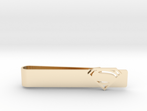Superman Tie Bar in 14k Gold Plated Brass