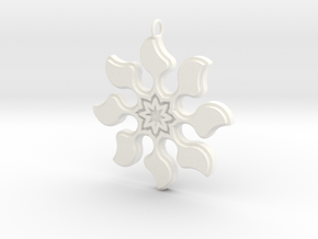 Bloom Pendant in White Processed Versatile Plastic