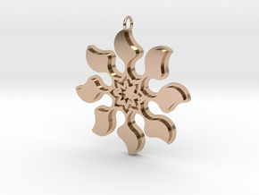 Bloom Pendant in 14k Rose Gold Plated Brass