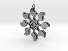 Bloom Pendant in Polished Silver