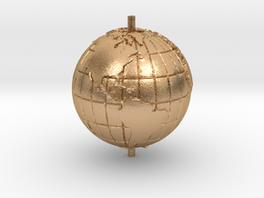 World 1.25" (Globe) in Natural Bronze