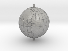 World 1.25" (Globe) in Aluminum