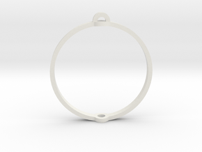 World 1.25" (Ring) in White Natural Versatile Plastic