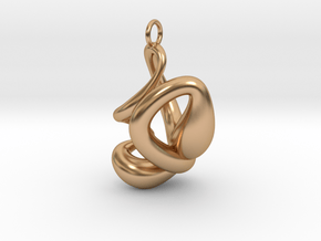 Swan Pendant in Polished Bronze