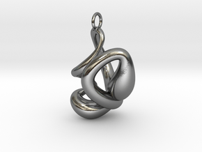 Swan Pendant in Polished Silver