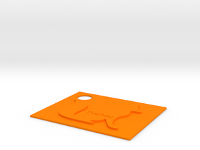 狐狸吊飾.stl in Orange Processed Versatile Plastic