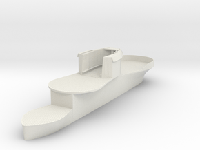 1/72 DKM U-Boot U-441 Conning Tower in White Natural Versatile Plastic