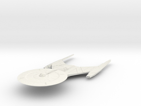Federation USS Discovery V4 5.2" long in White Natural Versatile Plastic
