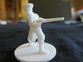 Adran, Elven Shotgun Ranger 1:54 scale in Natural Brass