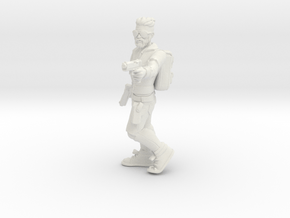 Hero # 3: Gangsta Hipster in White Natural Versatile Plastic