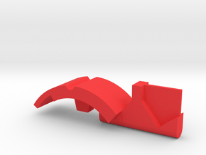 Warthog  Throttle part center geometric in Red Processed Versatile Plastic