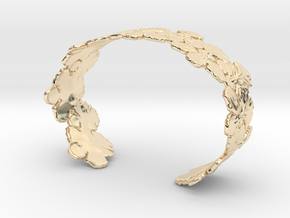 Orchid Bangle in 14K Yellow Gold: Medium