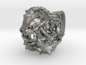 Orc: Berserker Ring in Natural Silver: 9 / 59