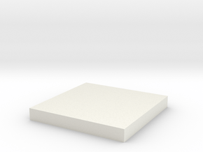 Tie 181 Chest Box Square in White Natural Versatile Plastic