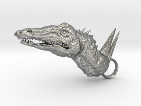 Spinosaurus in Natural Silver