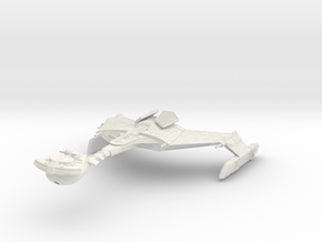 Klingon D4 Cruiser 8.6" long 1/1000 scale in White Natural Versatile Plastic