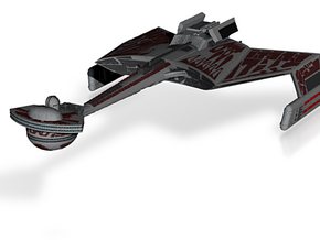 Klingon D7 BattleCruiser 9" long in Tan Fine Detail Plastic