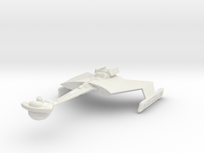 Klingon D7 BattleCruiser 9" long in White Natural Versatile Plastic