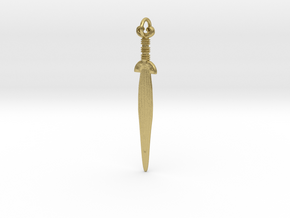 Urnfield Sword II in Natural Brass