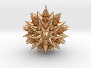 Spiked Pendant in Natural Bronze