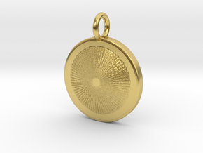 Heart of the Sun pendant in 14k White Gold: Medium