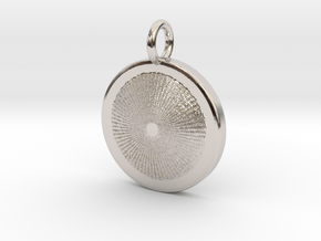 Heart of the Sun pendant in Platinum: Medium