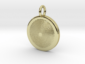 Heart of the Sun pendant in 18k Gold Plated Brass: Medium