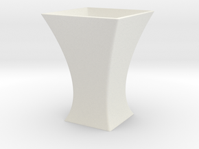Vase Mod 002 in White Natural Versatile Plastic