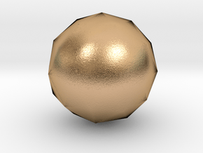 Icosphere in Natural Bronze