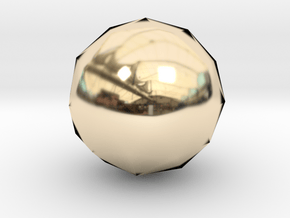 Icosphere in 14k Gold Plated Brass