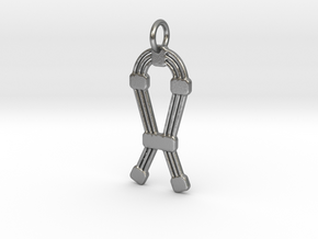 Ancient Egyptian Sa “Protection” Amulet, version 1 in Natural Silver