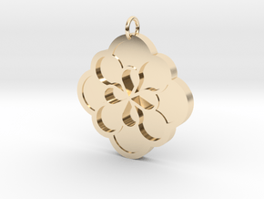 Blossom Pendant in 14k Gold Plated Brass
