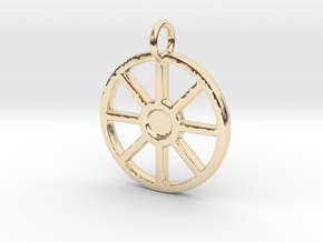 Urnfield Wagon Wheel in 14k Gold Plated Brass