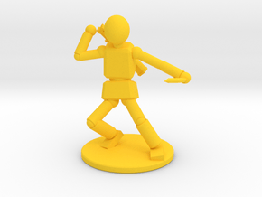 Prototype: Male Bow  in Yellow Processed Versatile Plastic