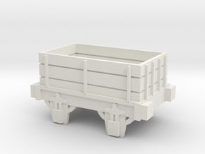 00 Scale Open Truck (Motorised) in White Natural Versatile Plastic