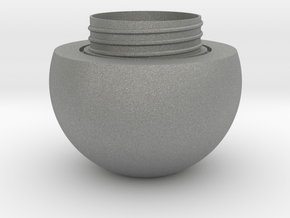 Sphere jar - bottom in Gray PA12