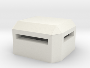 Square Bunker in White Natural Versatile Plastic
