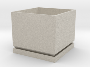 Mini 5cm x 5cm Destkop Herb/Spice Planter in Natural Sandstone