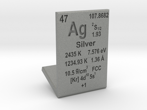 Silver Element Stand in Gray PA12