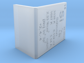 Silicon Element Stand in Smooth Fine Detail Plastic
