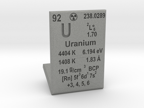 Uranium Element Stand in Gray PA12
