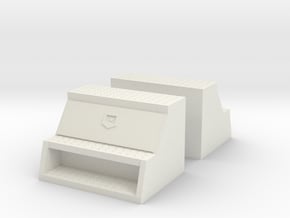 1/32 to 1/34th 'Saddle' type 24" toolboxes in White Natural Versatile Plastic