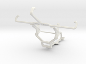 Controller mount for Steam & Xolo A500S - Front in White Natural Versatile Plastic