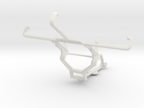 Controller mount for Steam & HTC One - Front in White Natural Versatile Plastic