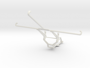 Controller mount for Steam & Apple iPad mini 4 - F in White Natural Versatile Plastic