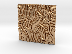 Coral pattern Seamless Decorative miniature  tiles in Natural Bronze