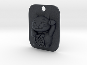 Lucky Cat Keyfob in Black PA12