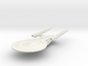 Excelsior class VIII BattleCruiser V2 in White Natural Versatile Plastic