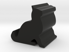 The cat smartphone holder in Black Premium Versatile Plastic: Small