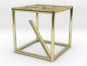 cube in 18K Yellow Gold